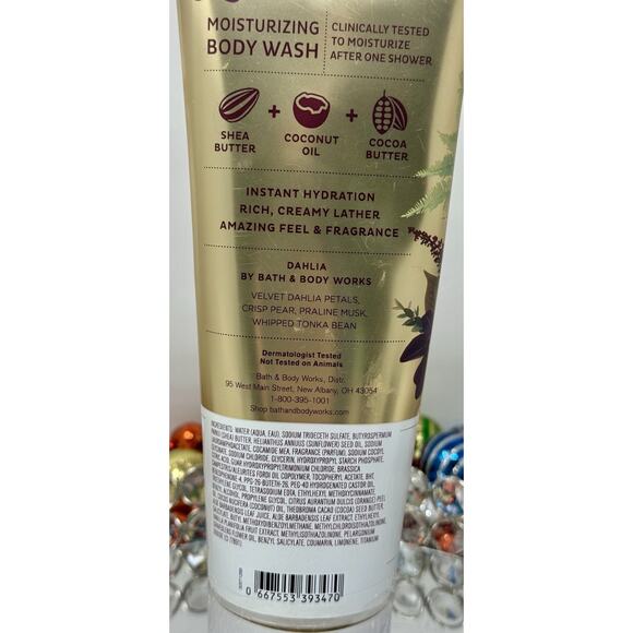 Bath & Body Works Dahlia Moisturizing Body Wash Shea Cocoa Butter 10 fl oz New - Picture 5 of 5